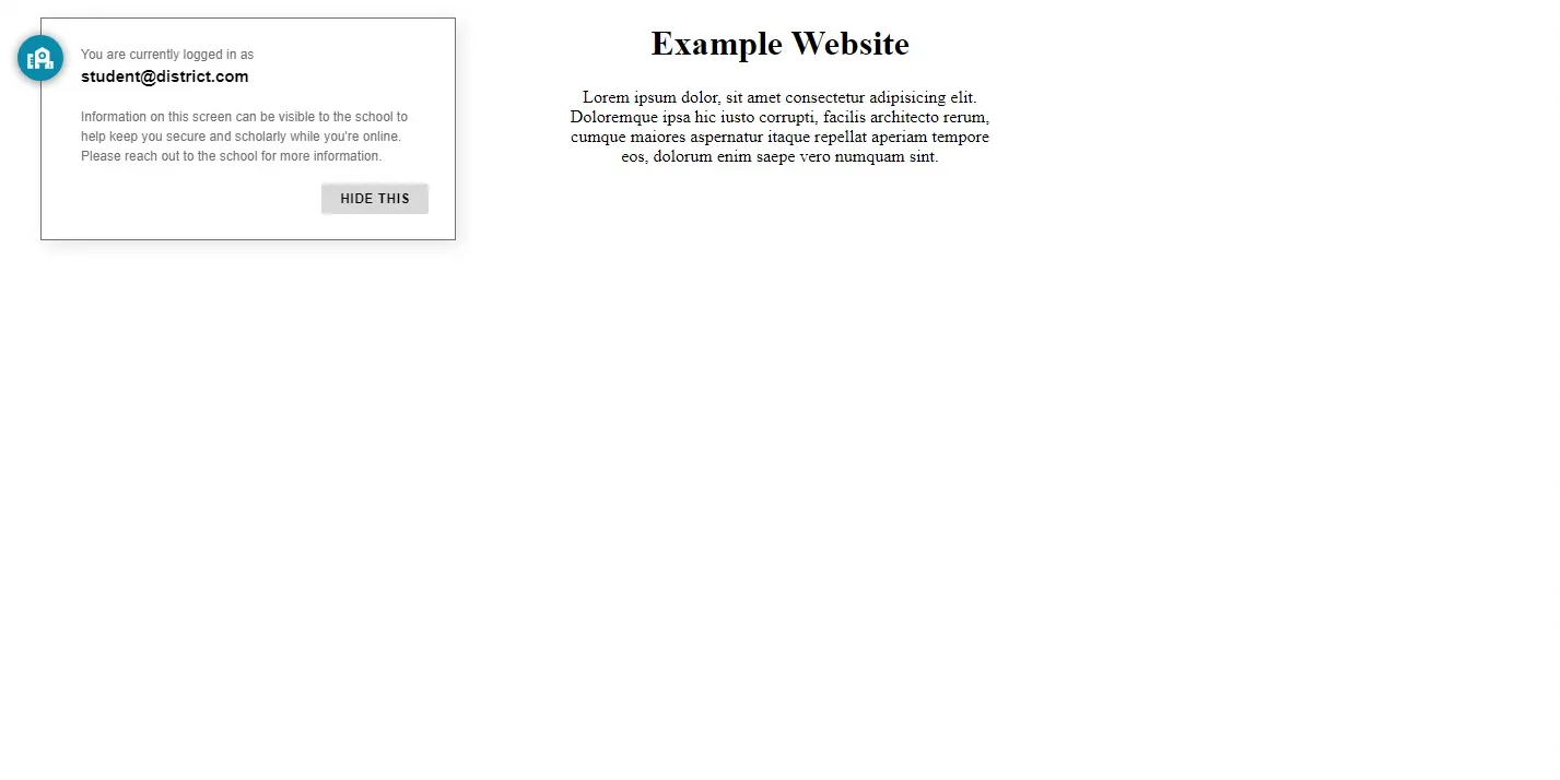 a screenshot of the GoGuardian widget